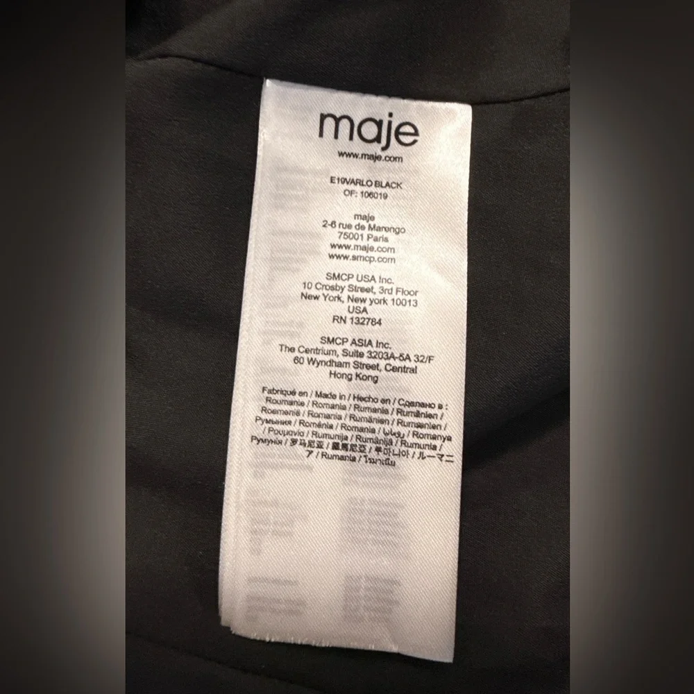 Maje Black Cotton-Tweed Blazer - Picture 12 of 13